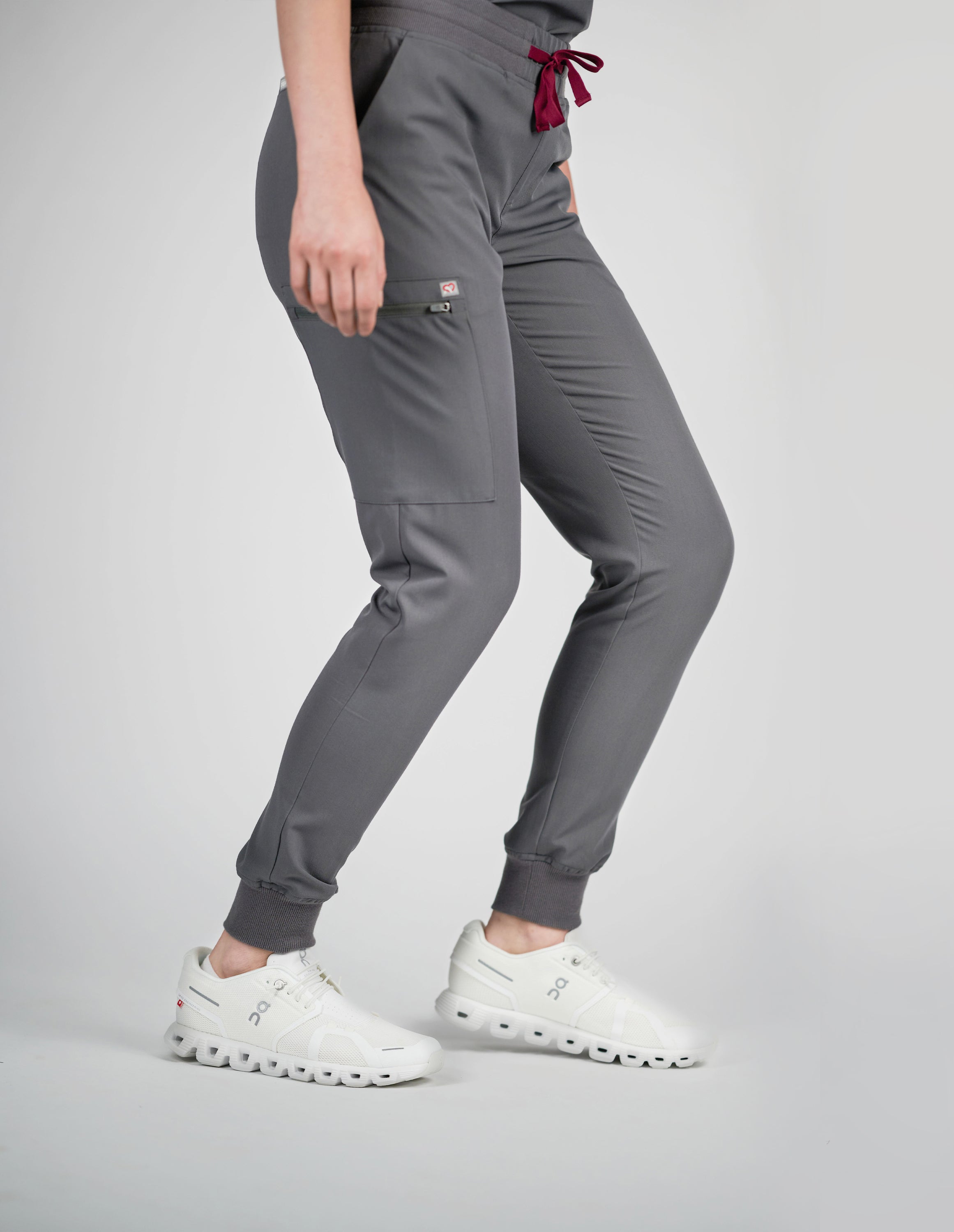 Ivy Jogger Women's Charcoal Scrub Pants – Create Amor