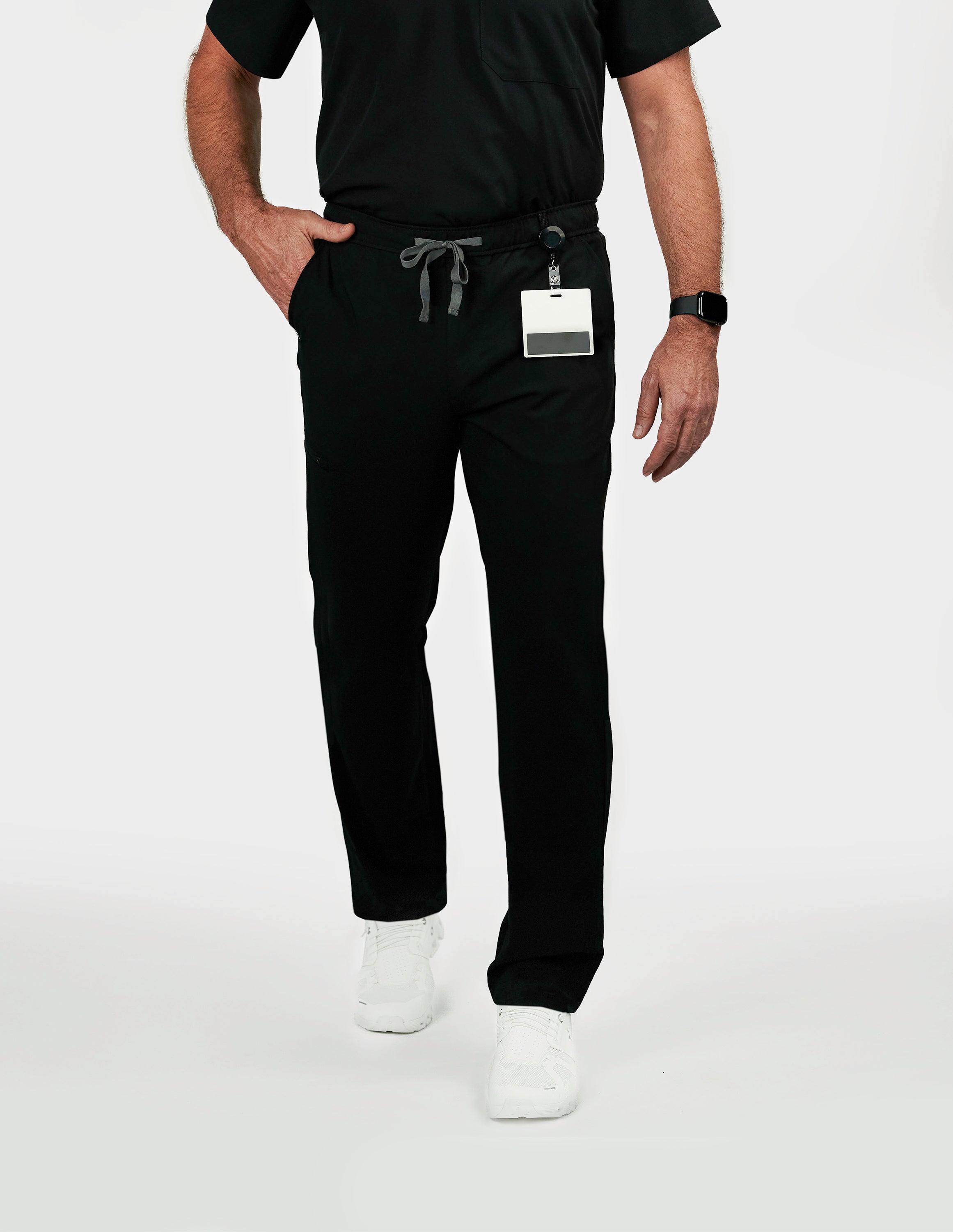 Prague Cargo Men's Black Scrub Pants – Create Amor