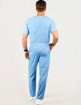 Prague Cargo Men's Ceil Blue Scrub Pants