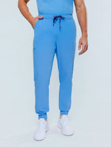 Aspen Jogger Men's Ceil Blue Scrub Pants