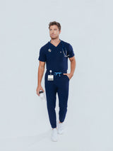 Aspen Jogger Men's Navy Scrub Pants