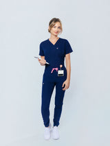 Clover Jogger Women's Navy Scrub Pants