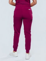 Ivy Jogger Women's Maroon Scrub Pants