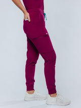 Ivy Jogger Women's Maroon Scrub Pants