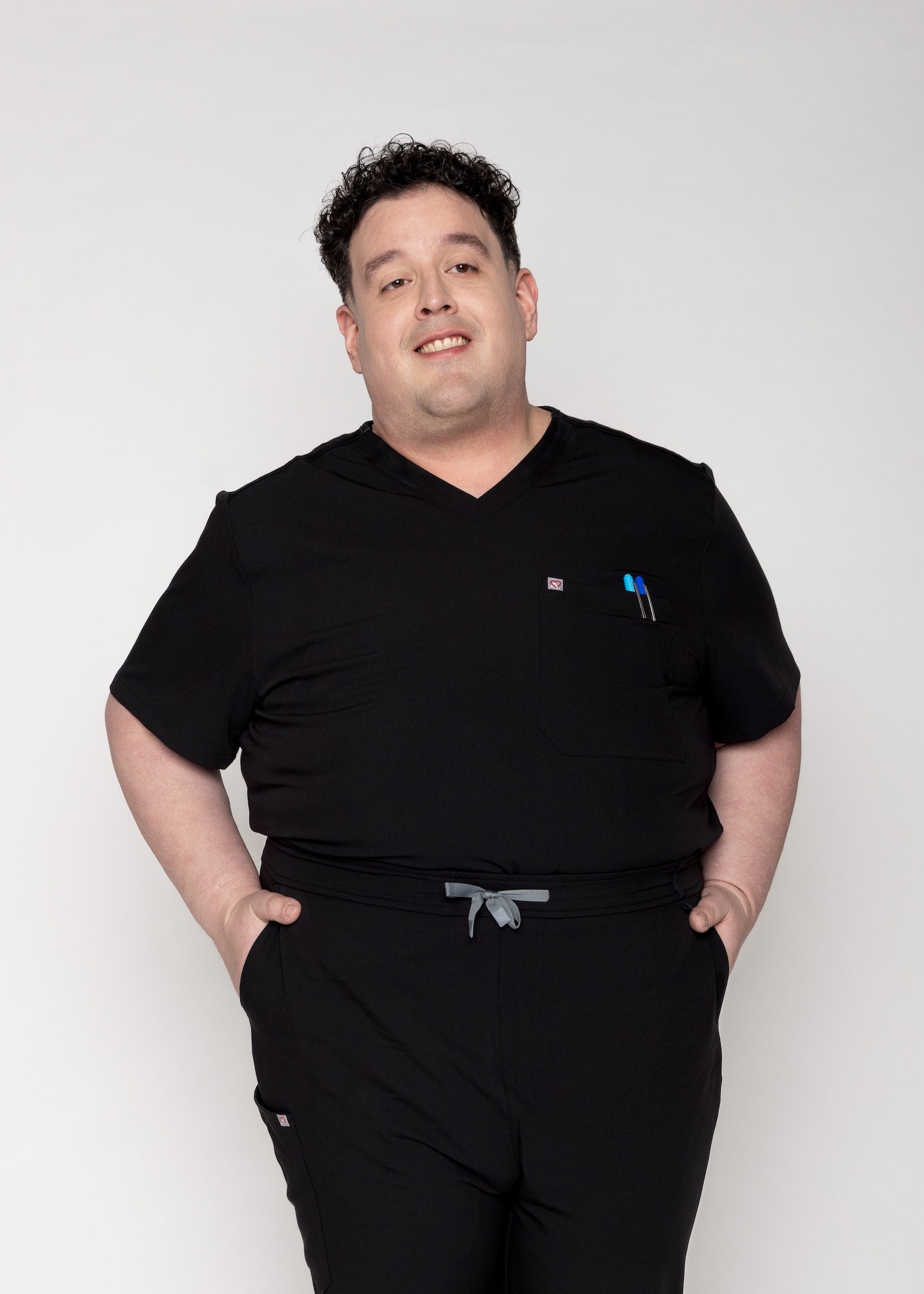Men's Black Scrubs – Create Amor
