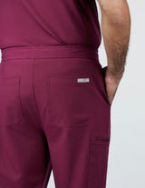 Prague Cargo Men's Maroon Scrub Pants