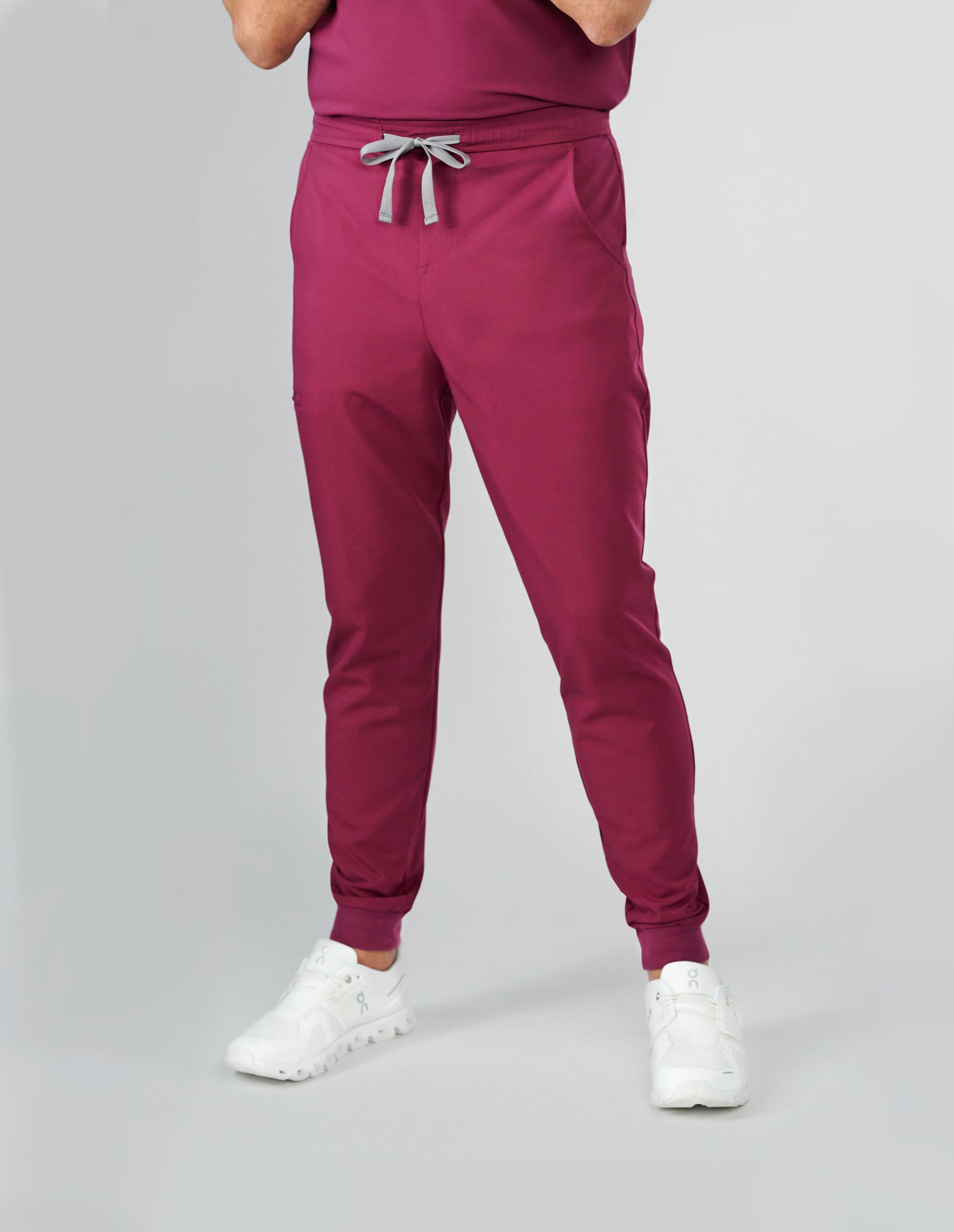 Kyoto Jogger Men's Maroon Scrub Pants