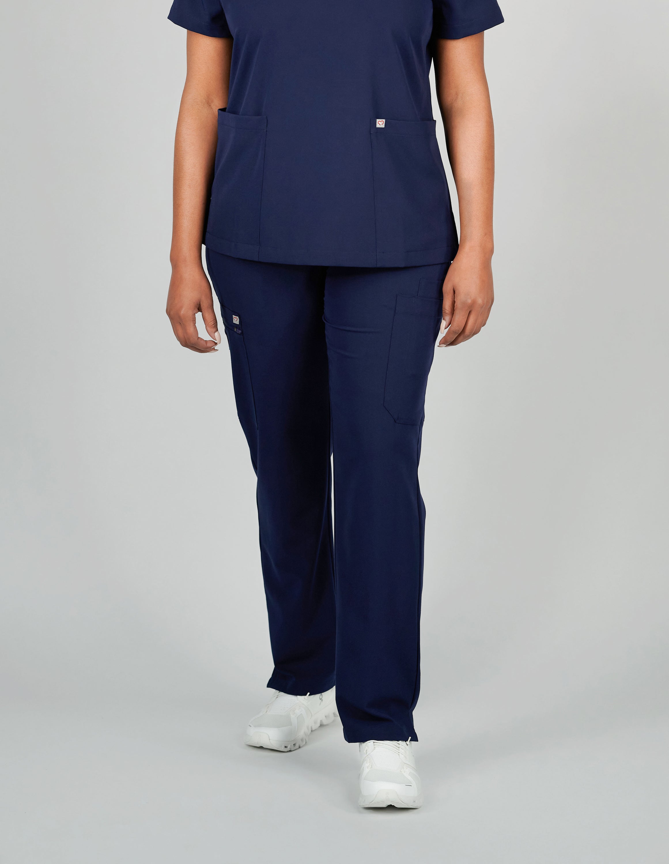 Jasmine Cargo Women's Navy Scrub Pants