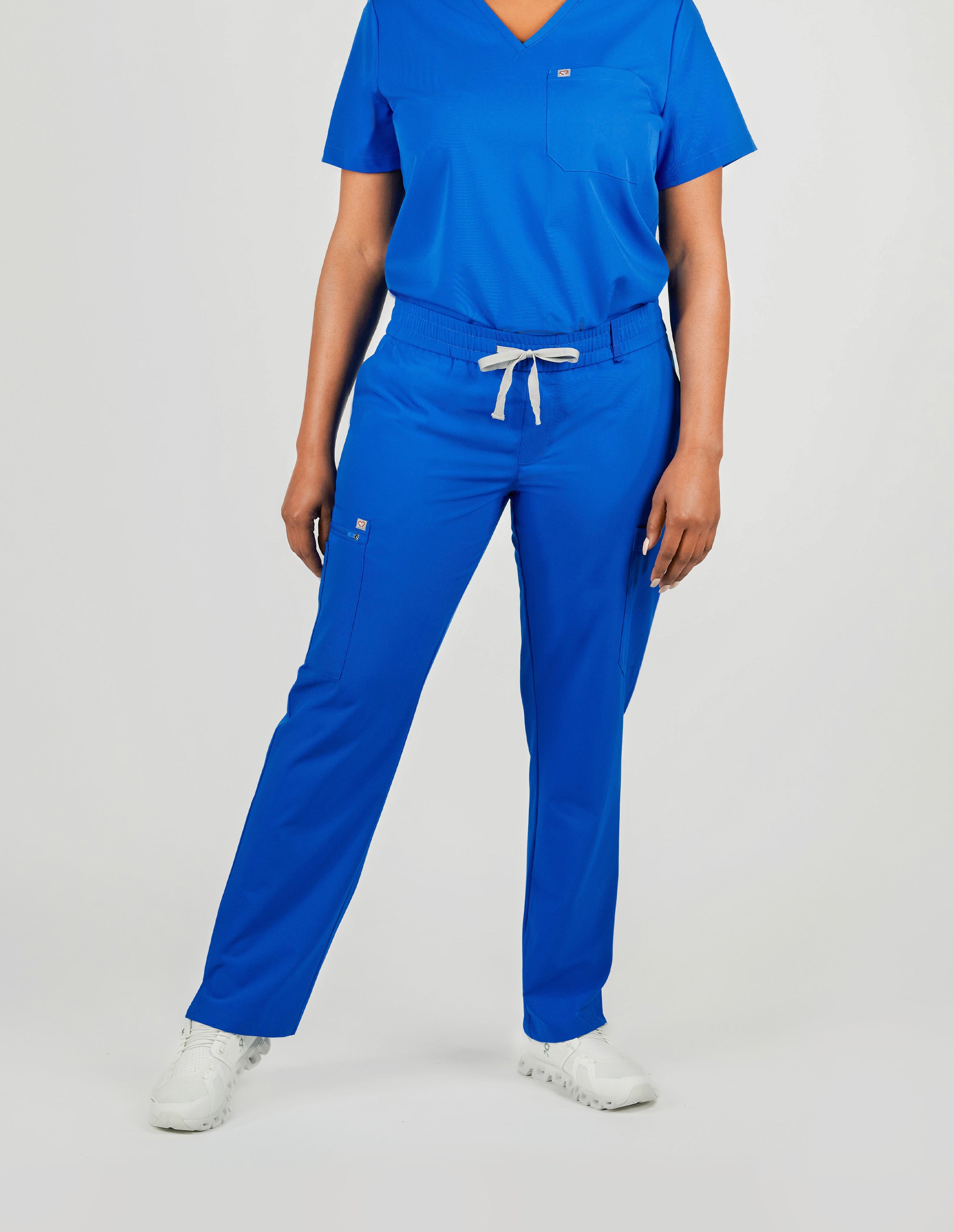 Daisy Cargo Women's Royal Blue Scrub Pants Create Amor