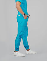 Aspen Jogger Men's Caribbean Blue Scrub Pants