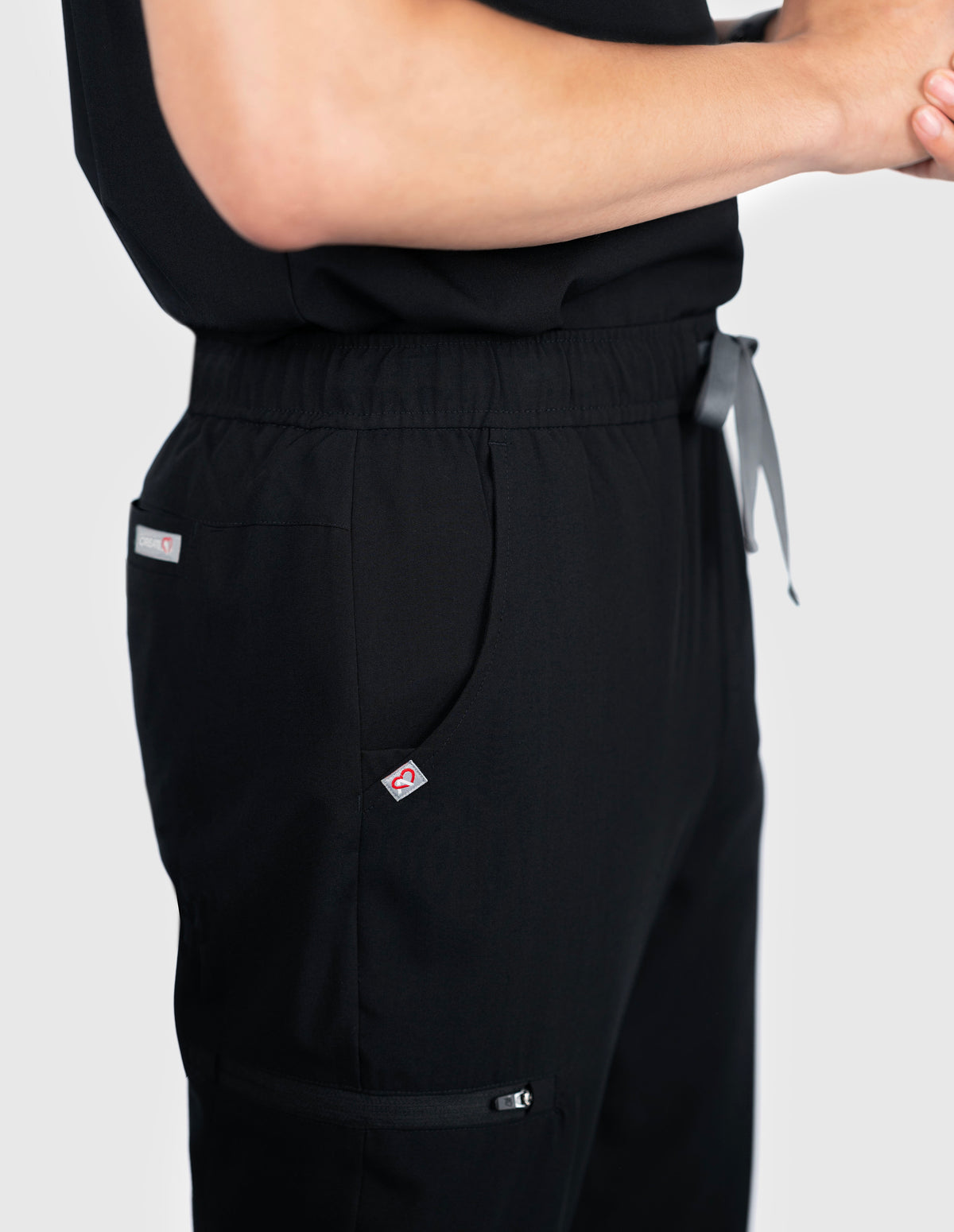 Men's Black Scrubs – Create Amor