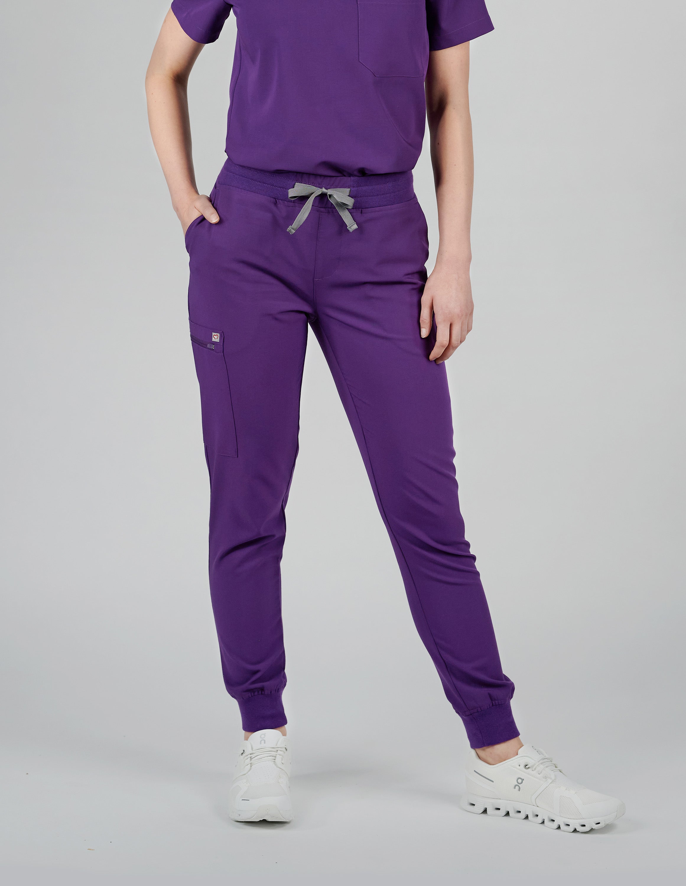 Ivy Jogger Women's Purple Scrub Pants