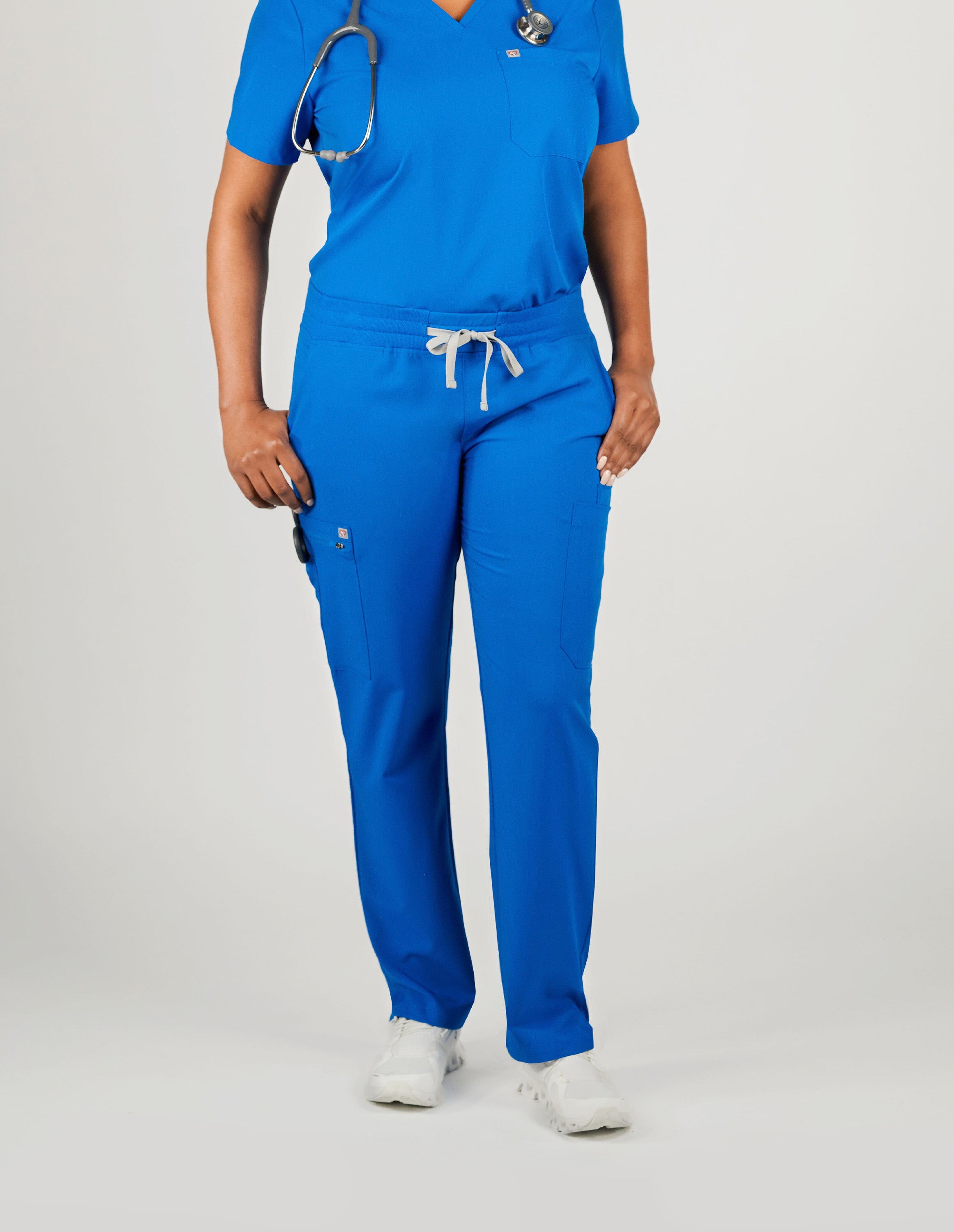 Jasmine Cargo Women's Royal Blue Scrub Pants