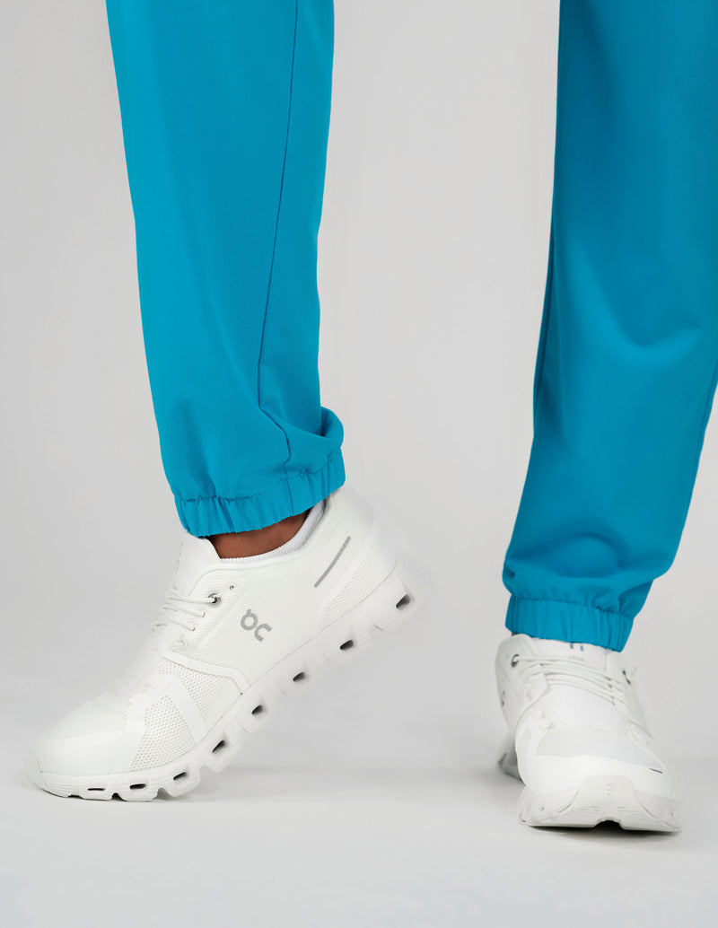 Clover Jogger Women's Caribbean Blue Scrub Pants