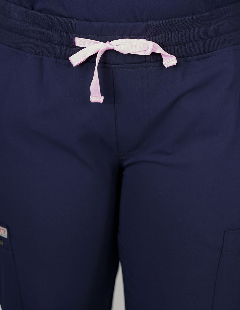 Jasmine Cargo Women's Navy Scrub Pants