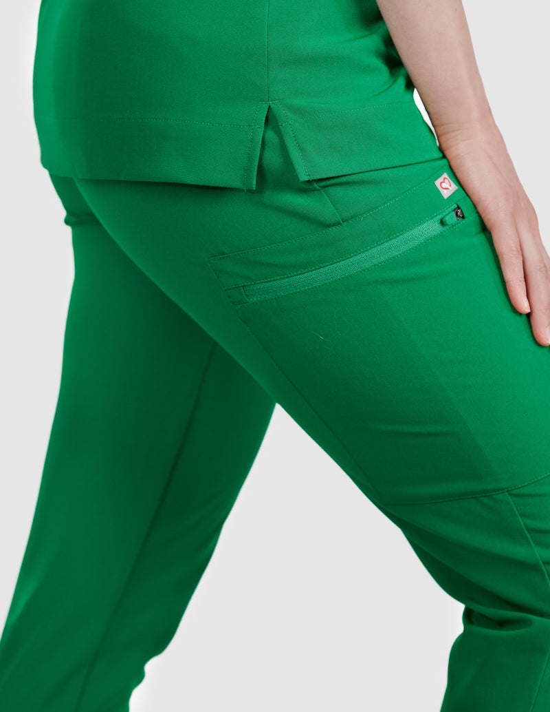 Clover Jogger Women's Hunter Green Scrub Pants