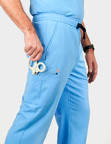 Prague Cargo Men's Ceil Blue Scrub Pants