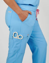 Daisy Cargo Women's Ceil Blue Scrub Pants