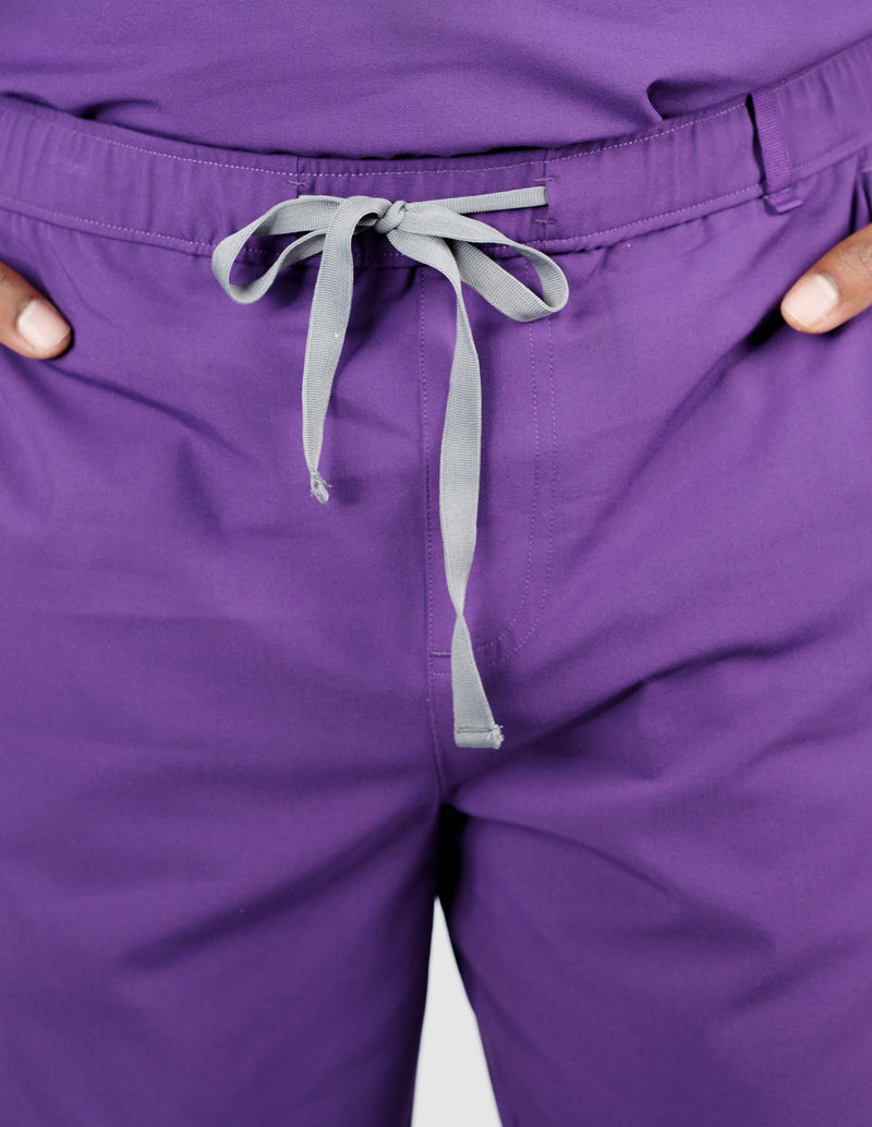 Amalfi Classic Men's Purple Scrub Pants