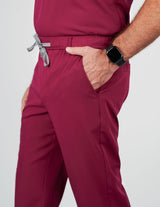 Amalfi Classic Men's Maroon Scrub Pants