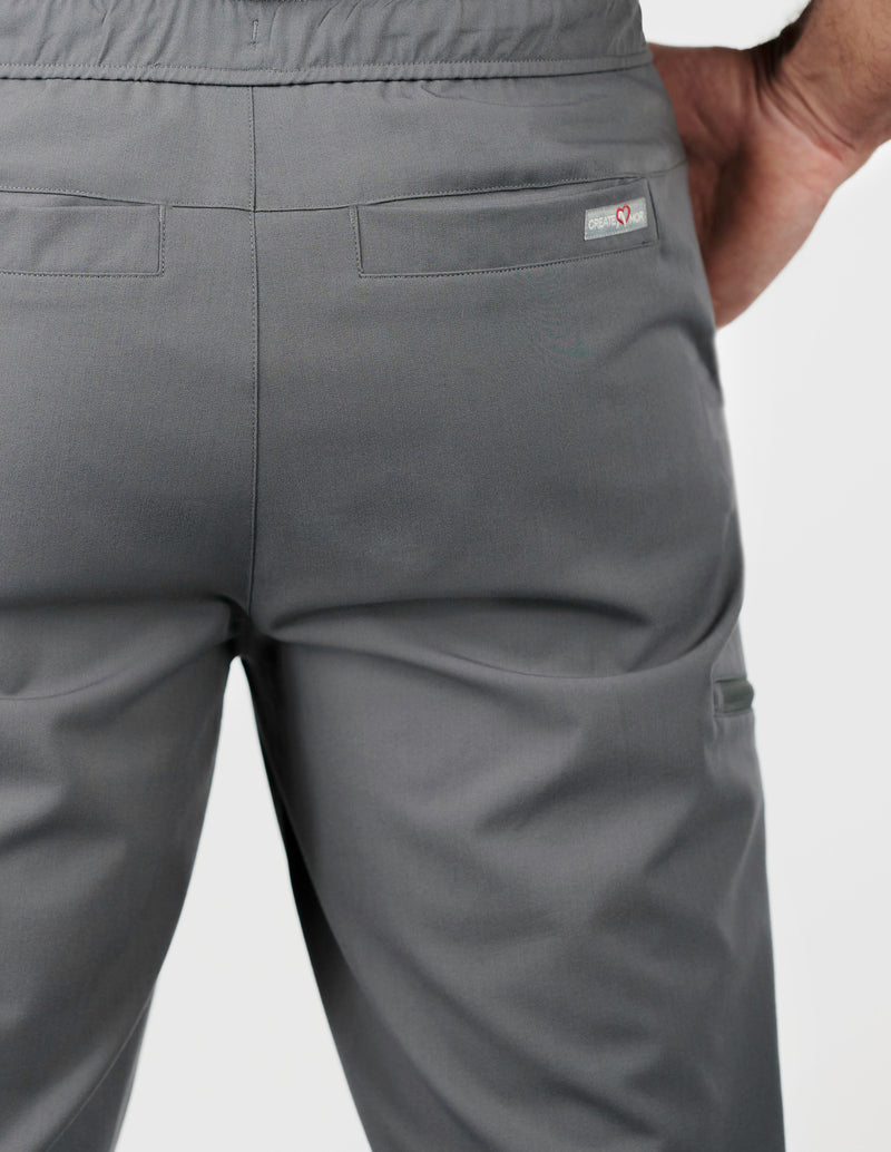 Aspen Jogger Men's Charcoal Scrub Pants
