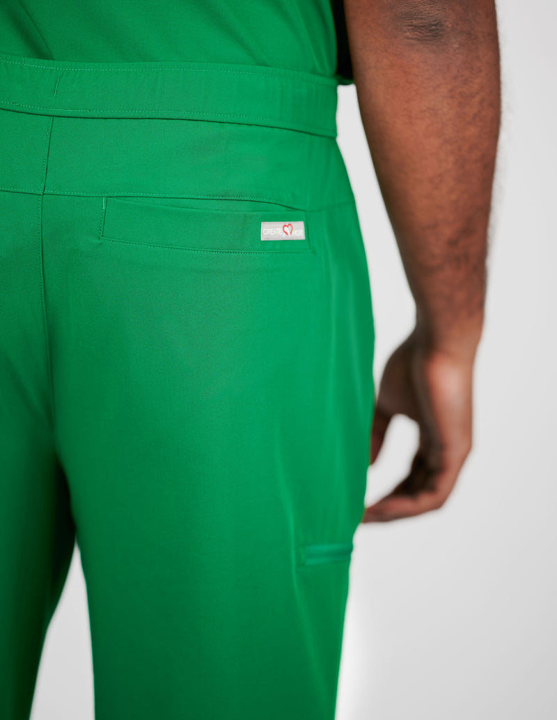 Amalfi Classic Men's Hunter Green Scrub Pants