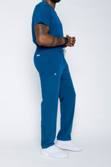 Amalfi Classic Men's Caribbean Blue Scrub Pants
