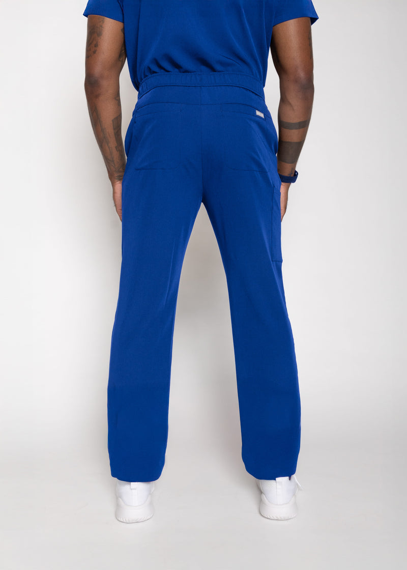 Amalfi Classic Men's Galaxy Blue Scrub Pants