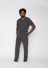 Amalfi Classic Men's Pewter Scrub Pants