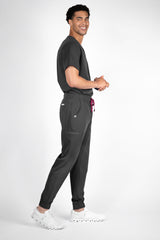 Aspen Jogger Men's Pewter Scrub Pants
