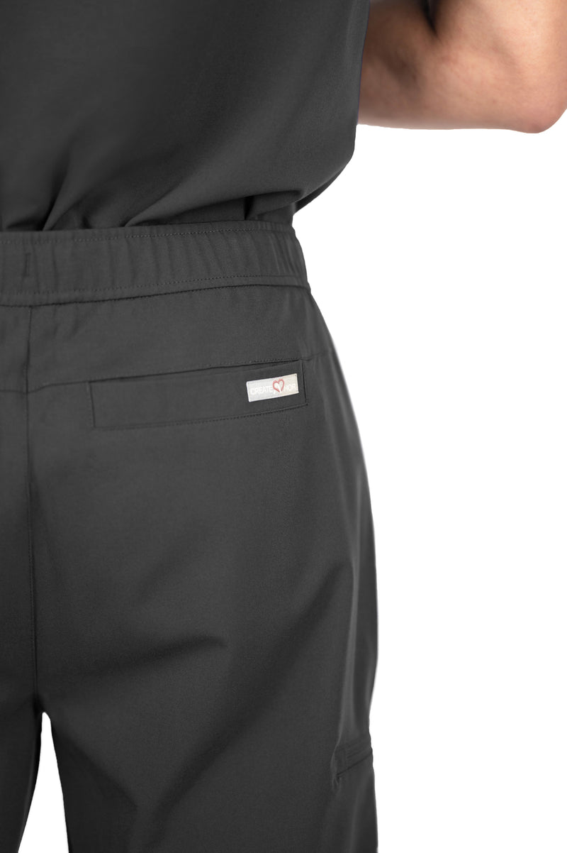 Aspen Jogger Men's Pewter Scrub Pants