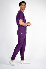 Aspen Jogger Men's Purple Scrub Pants