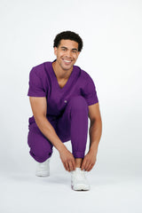 Aspen Jogger Men's Purple Scrub Pants