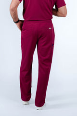 Prague Cargo Men's Maroon Scrub Pants