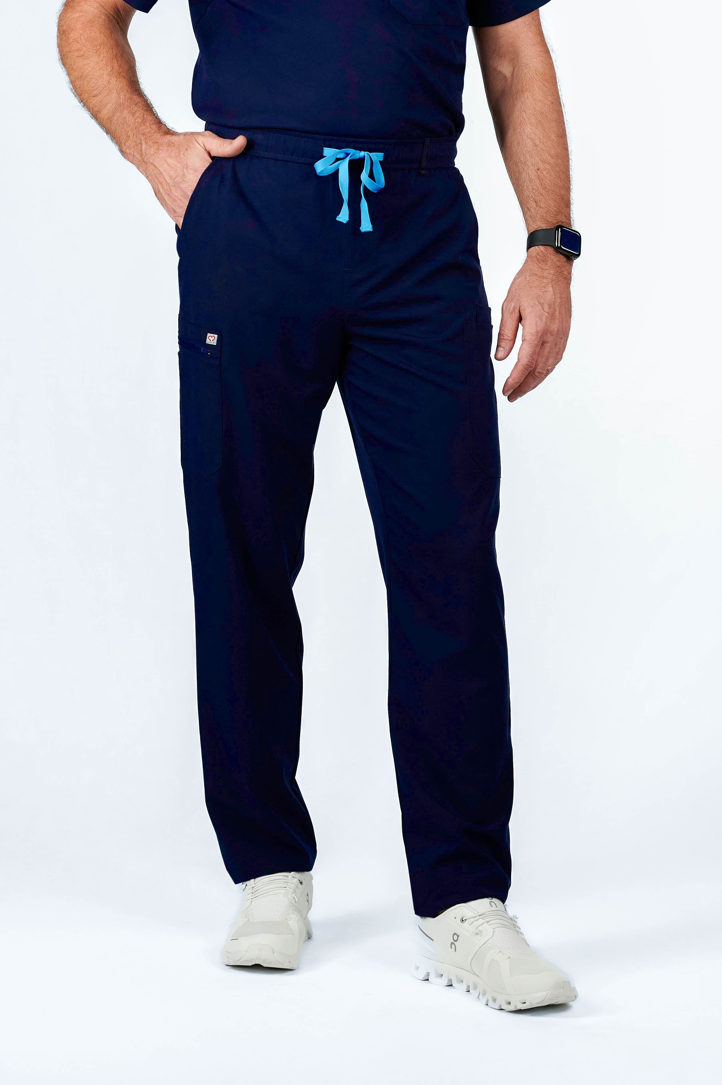 Prague Cargo Men's Navy Scrub Pants