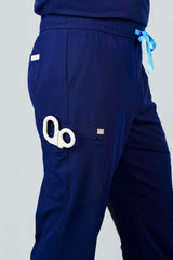 Prague Cargo Men's Navy Scrub Pants