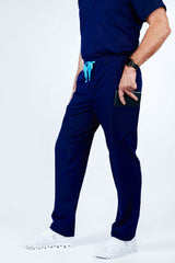 Prague Cargo Men's Navy Scrub Pants