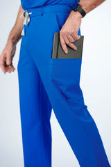 Prague Cargo Men's Royal Blue Scrub Pants