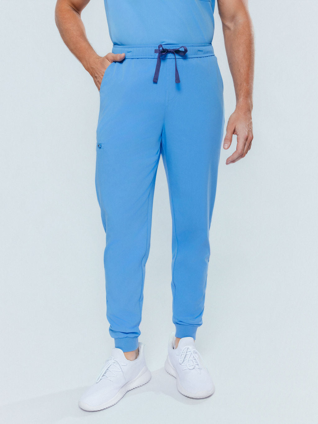 Kyoto Jogger Men's Ceil Blue Scrub Pants