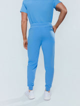 Kyoto Jogger Men's Ceil Blue Scrub Pants