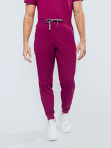 Kyoto Jogger Men's Maroon Scrub Pants