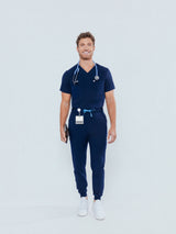 Kyoto Jogger Men's Navy Scrub Pants