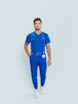 Kyoto Jogger Men's Royal Blue Scrub Pants