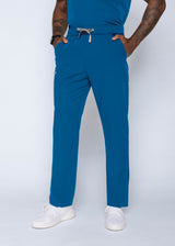 Amalfi Classic Men's Caribbean Blue Scrub Pants