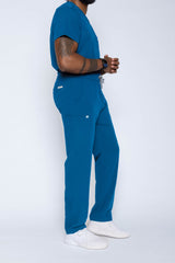 Amalfi Classic Men's Caribbean Blue Scrub Pants