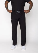 Amalfi Classic Men's Black Scrub Pants