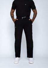 Amalfi Classic Men's Black Scrub Pants