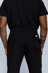 Amalfi Classic Men's Black Scrub Pants
