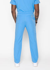 Amalfi Classic Men's Ceil Blue Scrub Pants