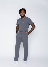 Amalfi Classic Men's Charcoal Scrub Pants